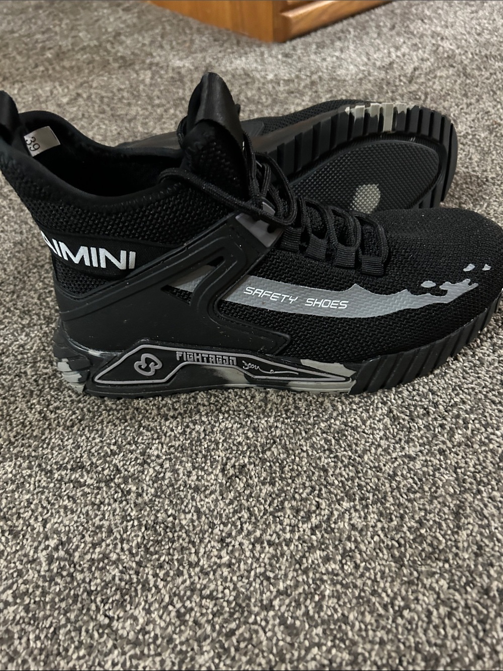 Men's Black Safety Sneakers by